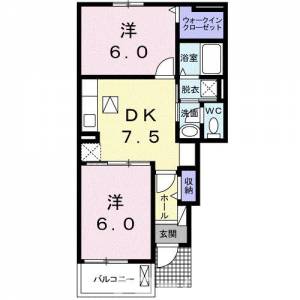 ピーチ・タケ 102の間取り画像