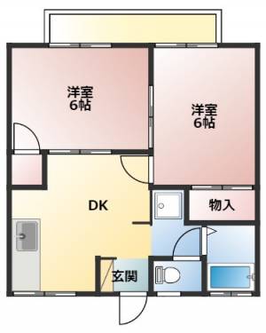 ブルーハイツ香川C 101の間取り画像