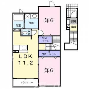 ビサンレジデンスⅡ 204の間取り画像