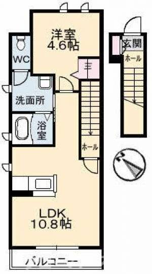 ソレイユ 202号室の間取り画像