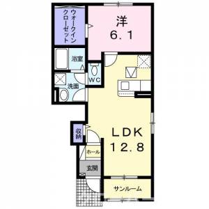 ルシェッロＡ 102の間取り画像