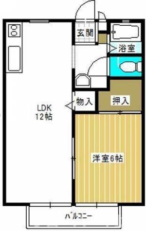 サンライフ池田 ２０１の間取り画像