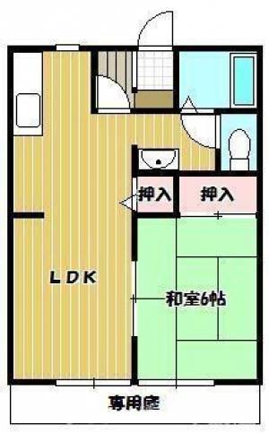 サンライフ津森 １０２の間取り画像