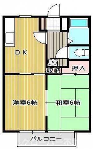 パナハイツクリスタル ２０３の間取り画像