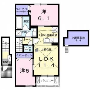 エム・シャルム善通寺Ⅲ 202の間取り画像