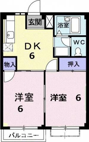 エルディム城南 202の間取り画像