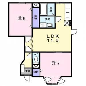 タケハウスＡ 102の間取り画像