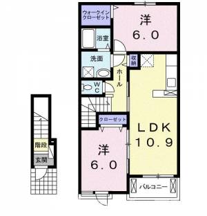 ネオリリーＢ 202の間取り画像