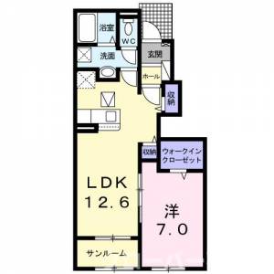 エクセレント　スクエアＢ 102の間取り画像