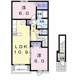 ブランド　バルーン　Ａ 202の間取り画像