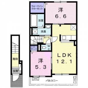 ルーラルハウスⅣ 203の間取り画像