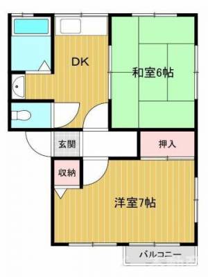 グランコート長野A棟 201の間取り画像