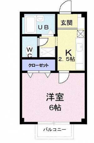 イグレック。楯　Ａ 102の間取り画像