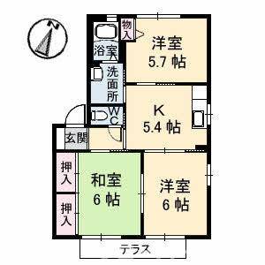 シャーメゾン21 B棟 101号室の間取り画像