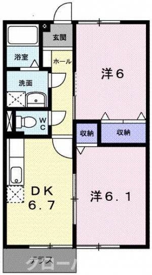 ネオ・ウィング　Ａ 101の間取り画像