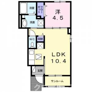 ル・クール　Ｂ 104の間取り画像