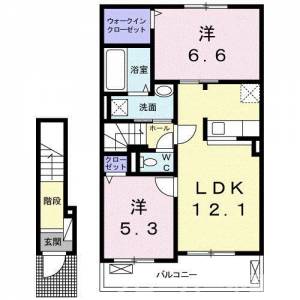 メゾンリヴィエールＤ 203の間取り画像