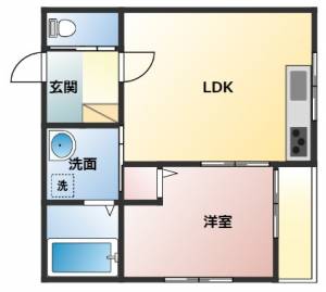 京極通マンション 206の間取り画像