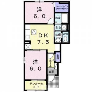 ロータス坂本Ｅ 101の間取り画像