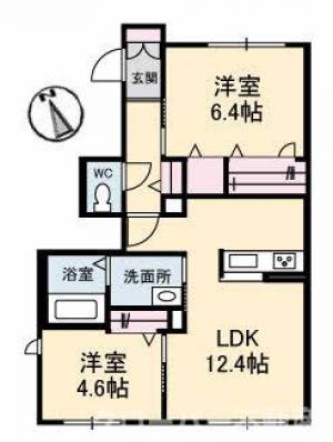 シャーメゾン21 D棟 105号室の間取り画像