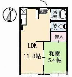 シーサイド・ハイツ C棟 203号室の間取り画像