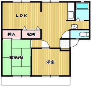 サンビレッジタムラＪ棟 ２０３の間取り画像