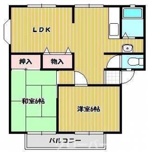 サンビレッジ白金Ｂ棟 １０２の間取り画像