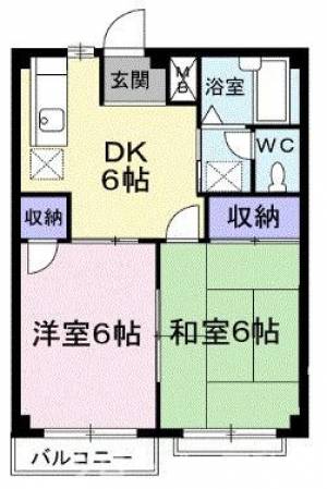 エルディム西本Ｂ 104の間取り画像