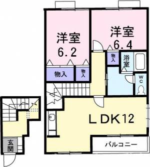 ネオ・パラッツオＢ 202の間取り画像