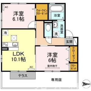 サントリーニ 101の間取り画像