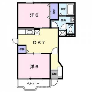 エターナル・パレスＢ 101の間取り画像