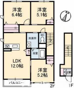 グリーンメゾン 203号室の間取り画像