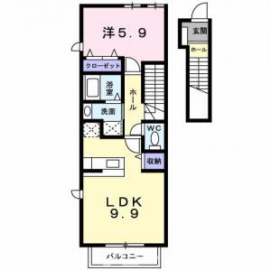 カリーノ 204の間取り画像