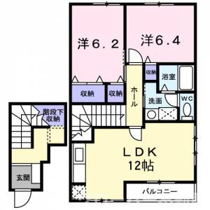 コーナーガーデン 204の間取り画像