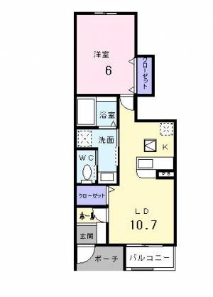 シェーンベルク土器Ａ 102の間取り画像