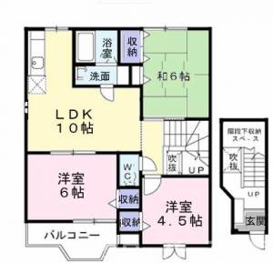 センターコート　Ｃ 201の間取り画像