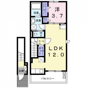 メゾンリーブラ 204の間取り画像