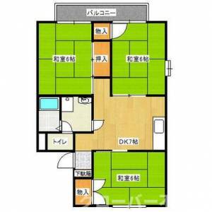 サンハイツ宮川 2階の間取り画像