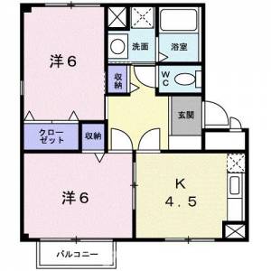 エレガンス・豊浜 202の間取り画像