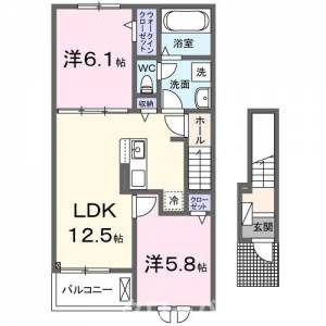 リベルラ 202の間取り画像