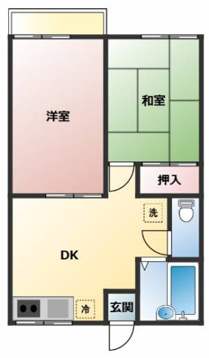 ステイブルホリエ 206の間取り画像