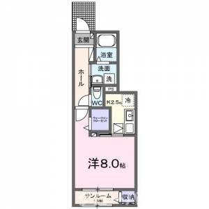 クルール今津Ｂ 102の間取り画像