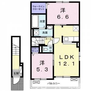 アクティ・スクエア　Ⅱ 204の間取り画像