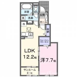 クルール今津Ａ 103の間取り画像