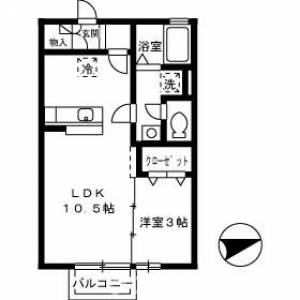 ファミーユタイチ Ｂ棟 202の間取り画像