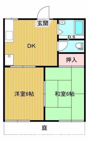 ハイツサンシャイン １０３の間取り画像