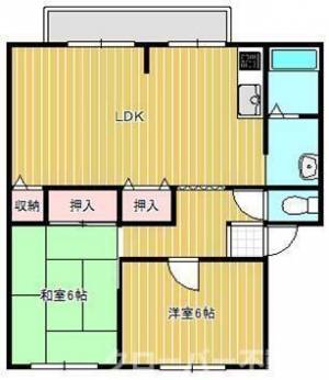 ホワイトガーデン参番館 １０１の間取り画像