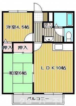 グリーンヴィラ宮武Ｃ棟 １０１の間取り画像