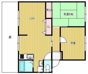 グリーンヒルズ九重田Ｃ棟 １０２の間取り画像