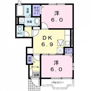 メゾン・アルカンシエルＣ 103の間取り画像